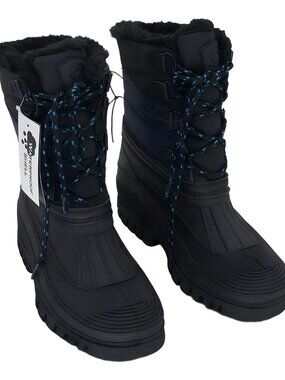 Polar Range Men's Decker Cold Weather Snow Boots Navy Size 8